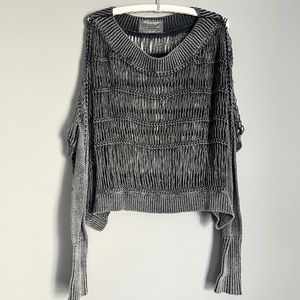 All Saints Open Weave Washed Sweater